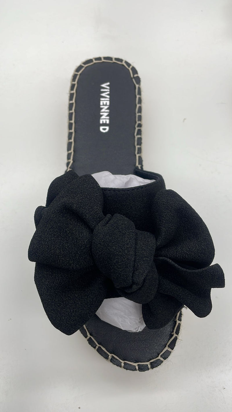 Vivienne D Ciabatte Fiocco Nero