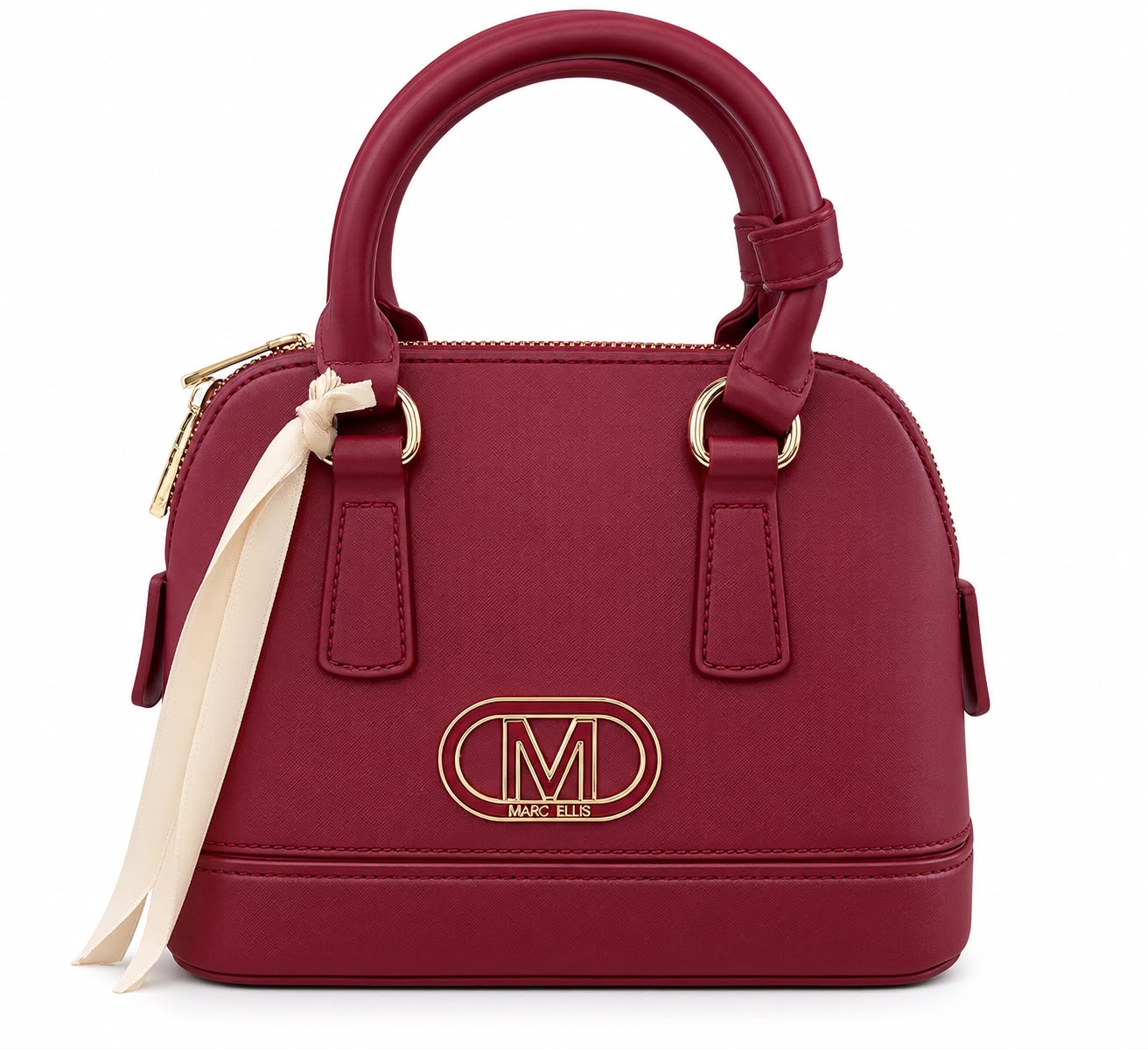 Marc Ellis Borsa A Mano/ Tracolla Flat Maddy Burgundy