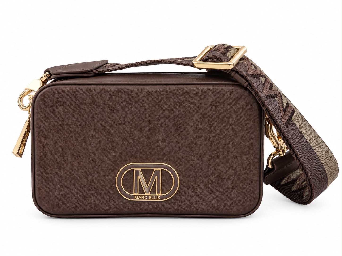 Marc Ellis Borsa A Mano/ Tracolla Flat Flowe S Chocolate