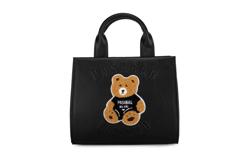 Pashbag Borsa a Mano Orsetto Nera