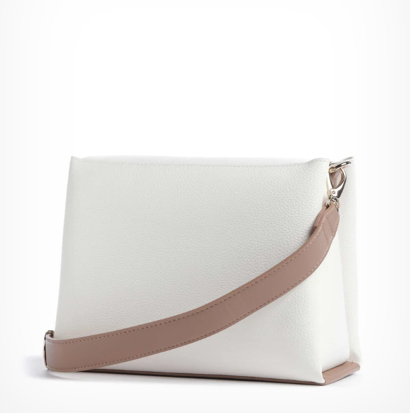 Mario Valentino Alexia Borsa VBS5A803 Patta Grande Bianco/Cuoio