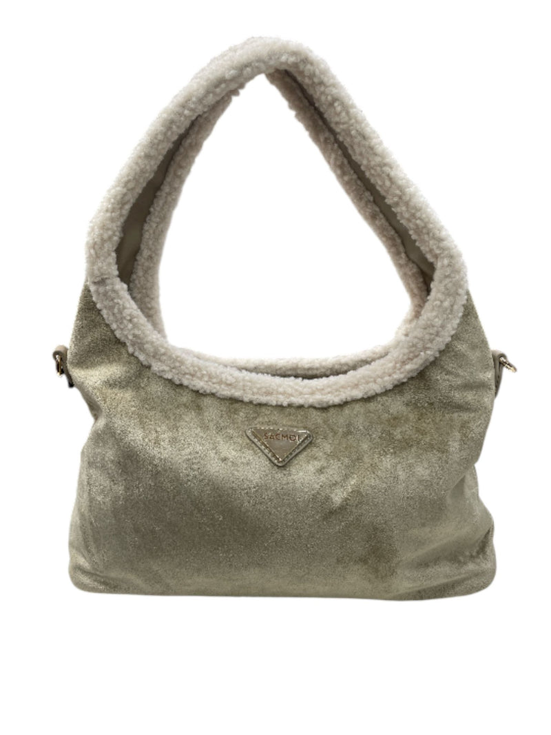 Sacmoi Borsa a Spalla/Tracolla Beige Rosa