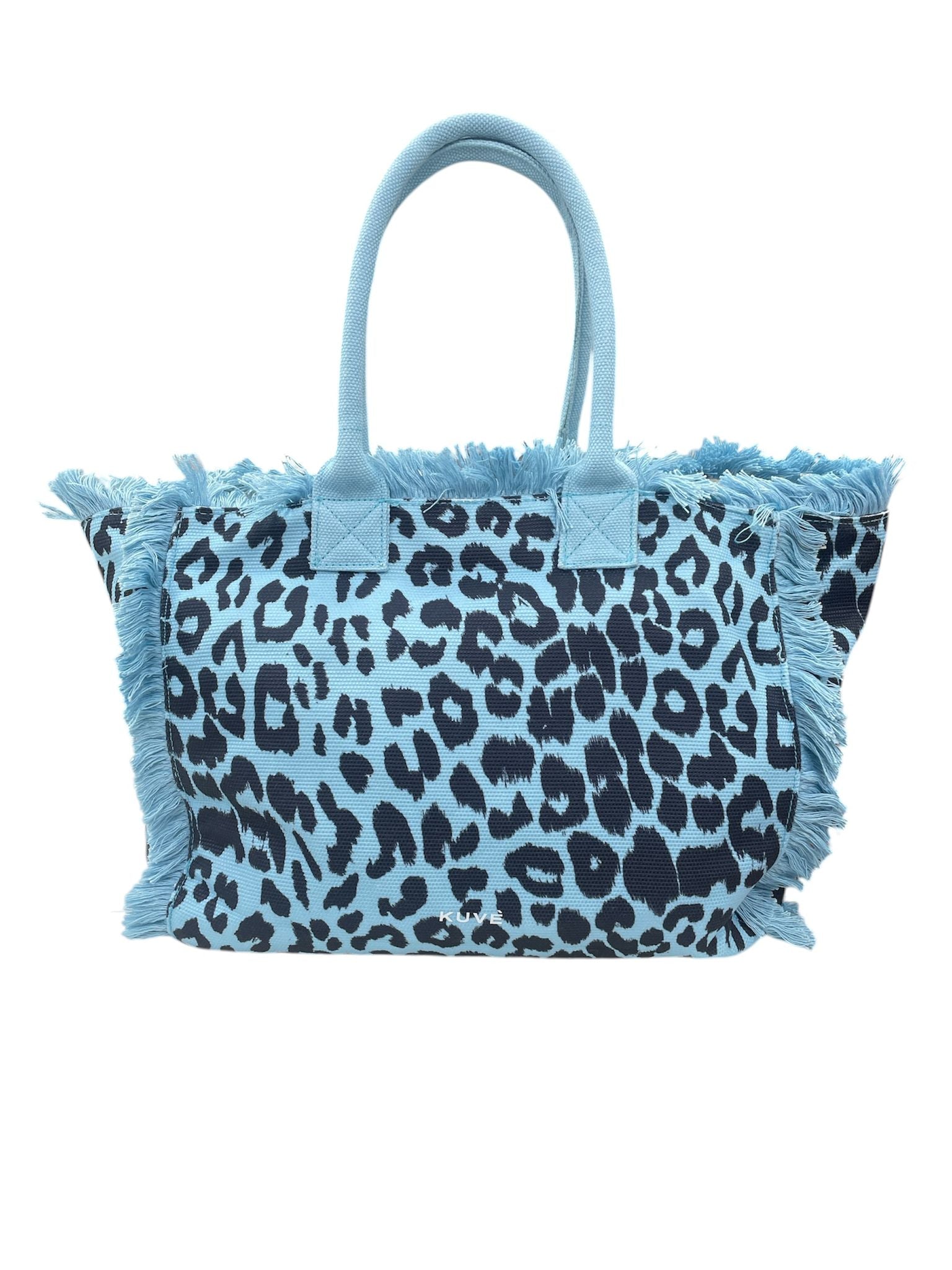 Kuvè Borsa Grande Mare Blu Leopard