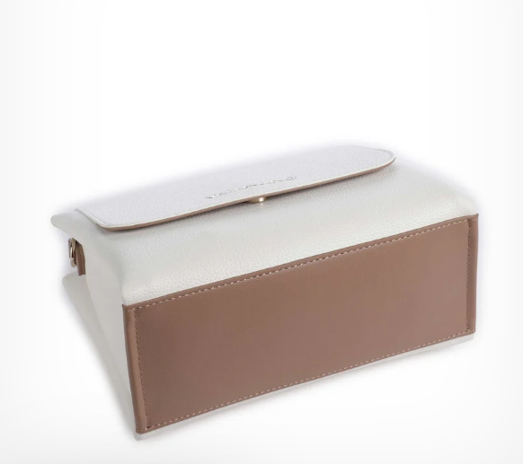Mario Valentino Alexia Borsa VBS5A803 Patta Grande Bianco/Cuoio