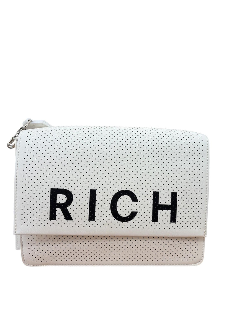 John Richmond Borsa A Tracolla Bianca /Nera