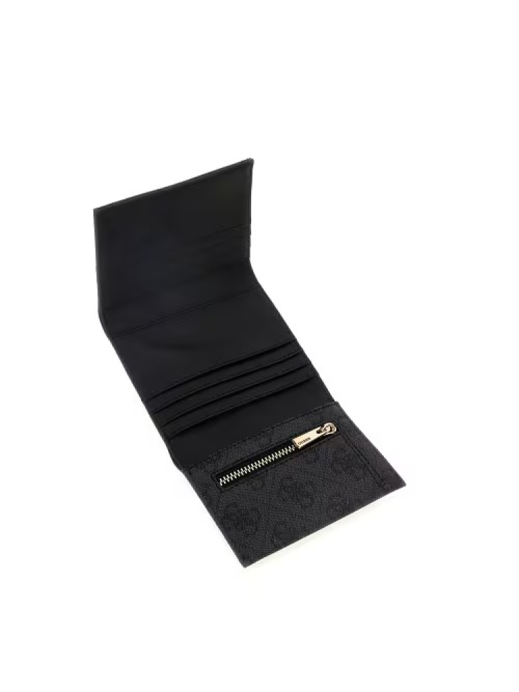Guess Portafoglio Mini Laurel II Logato Nero