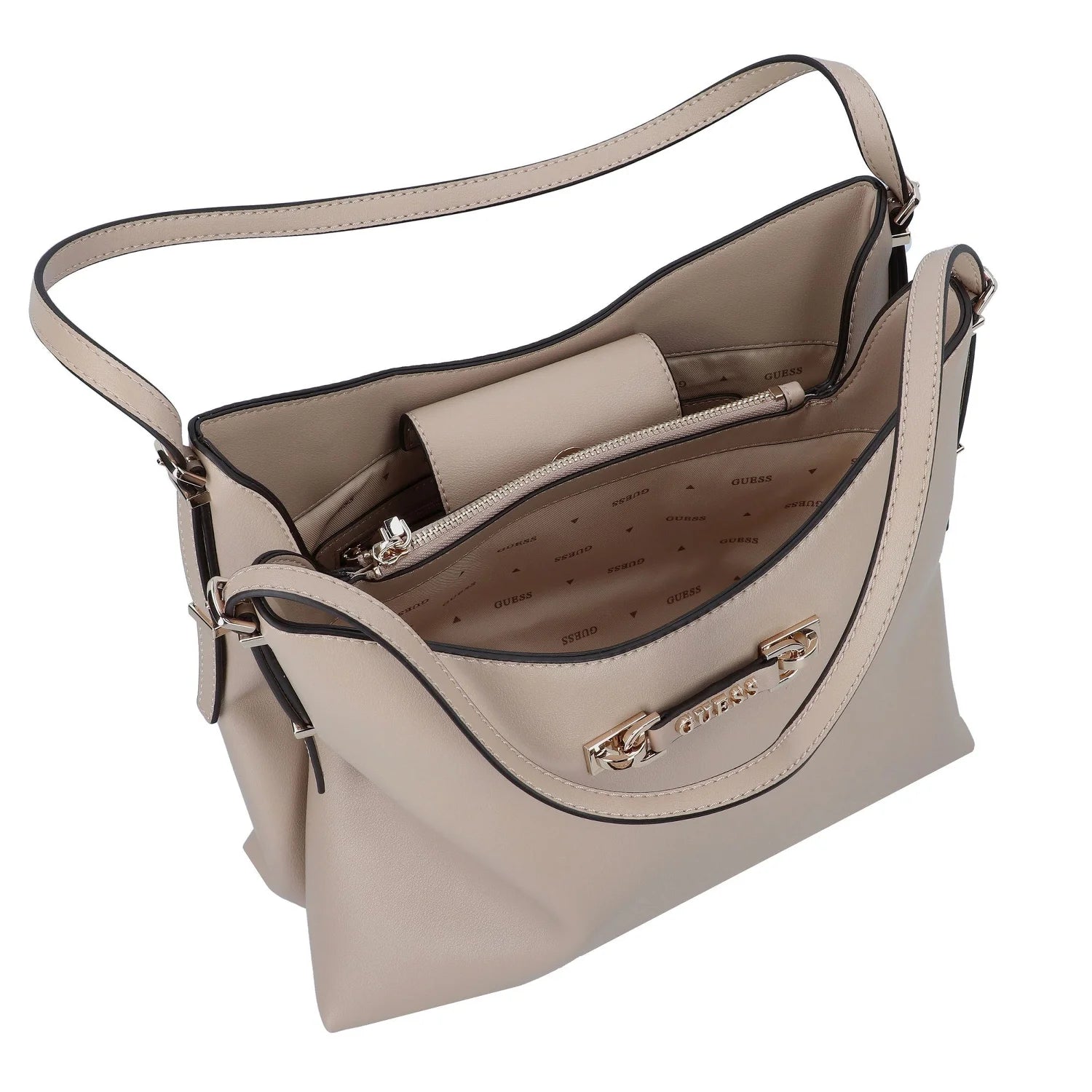 Guess Borsa a Spalla Lefia Taupe