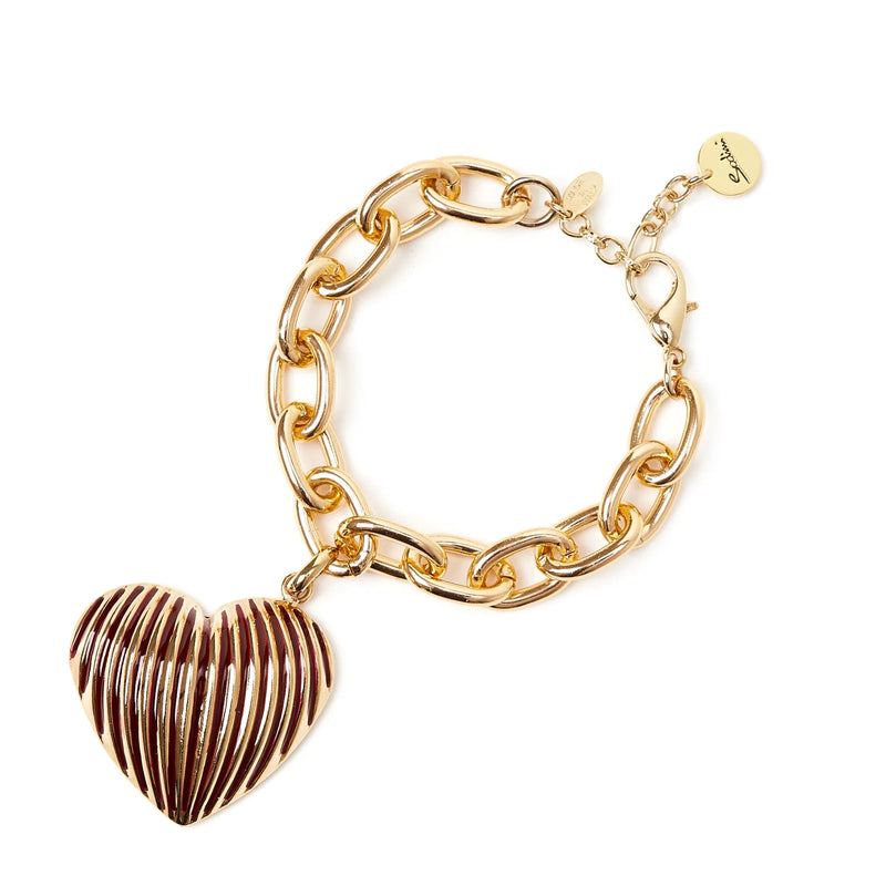 Sodini Bracciale catena e cuore Malena - Rosso