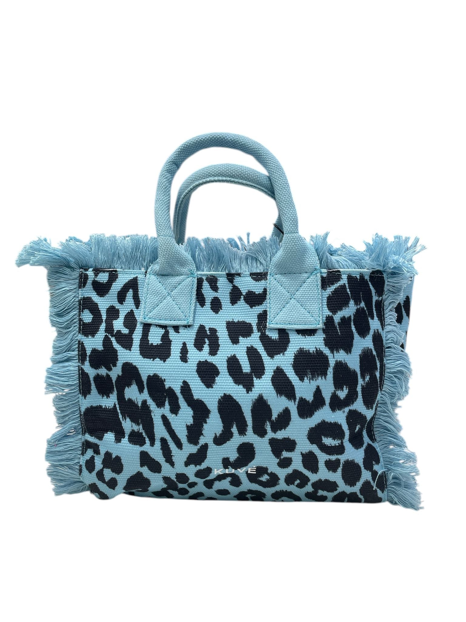Kuvè Borsa Piccola Mare Blu Leopard