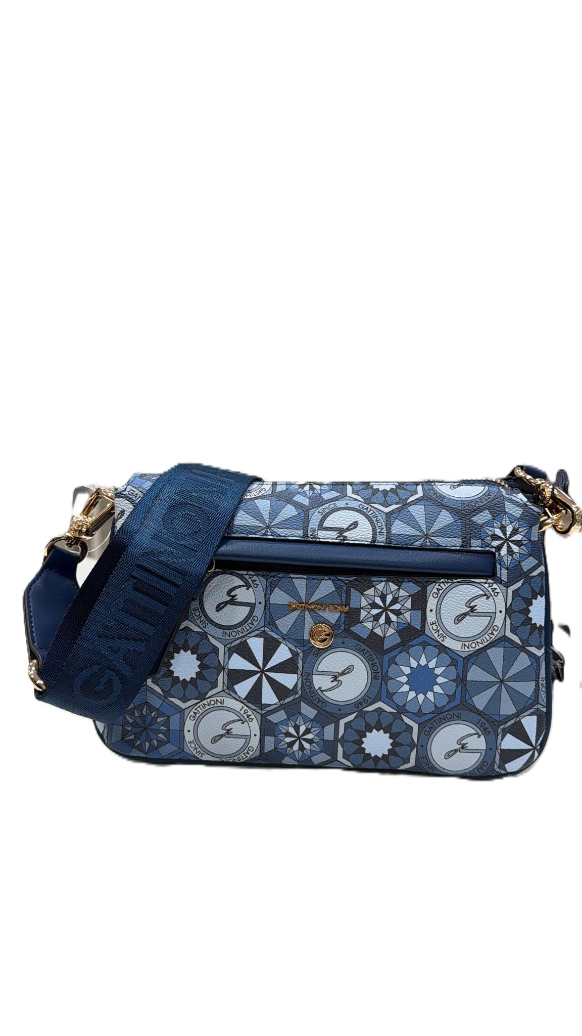 Gattinoni Borsa a Tracolla Logata Blu