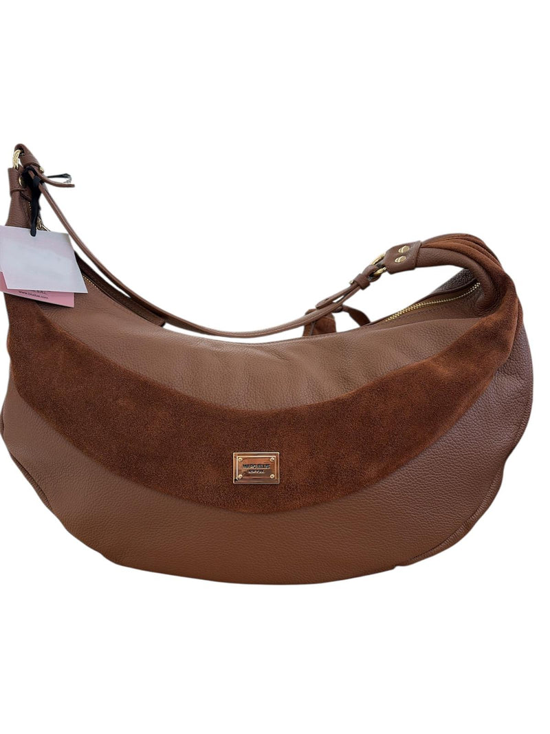 Marc Ellis Borsa A Spalla Ella CM Cuoio/Gold