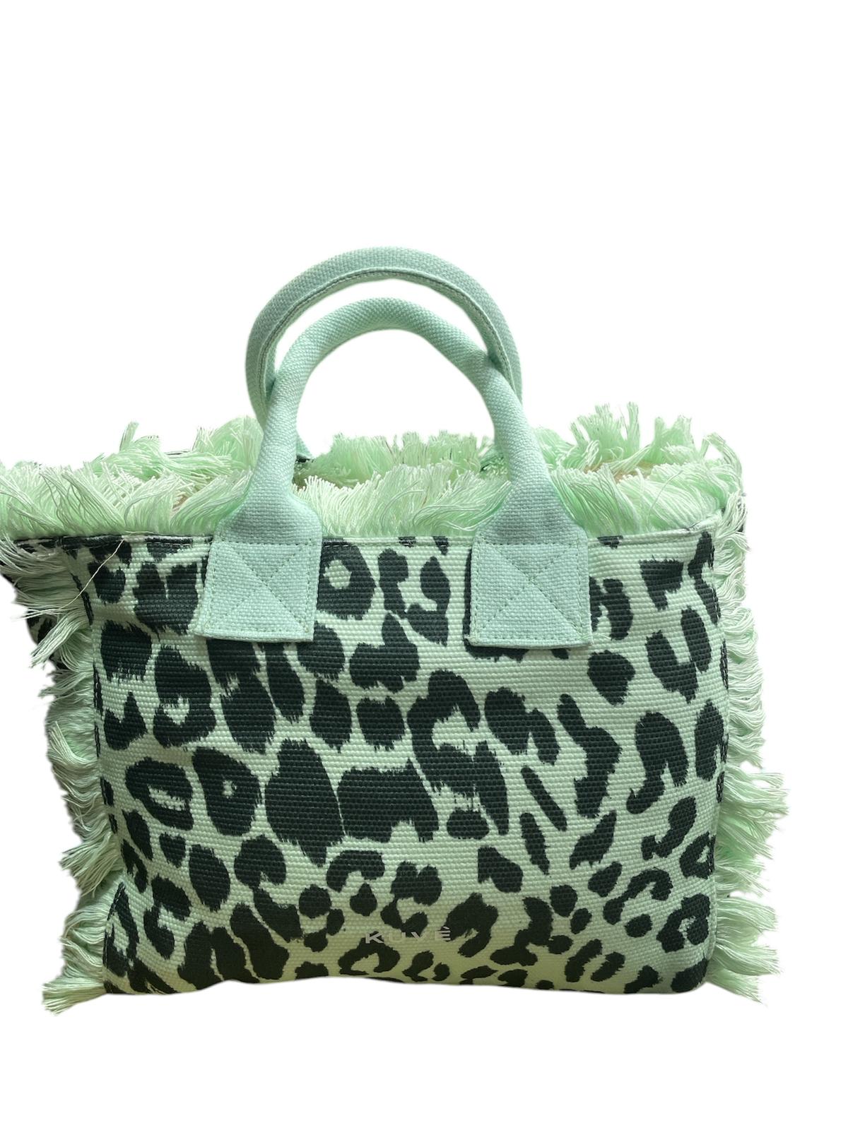 Kuvè Borsa Piccola Mare Menta Leopard