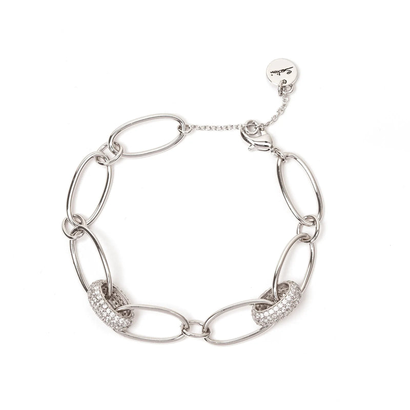 Sodini Bracciale con anelli di zirconi Judith - Argento