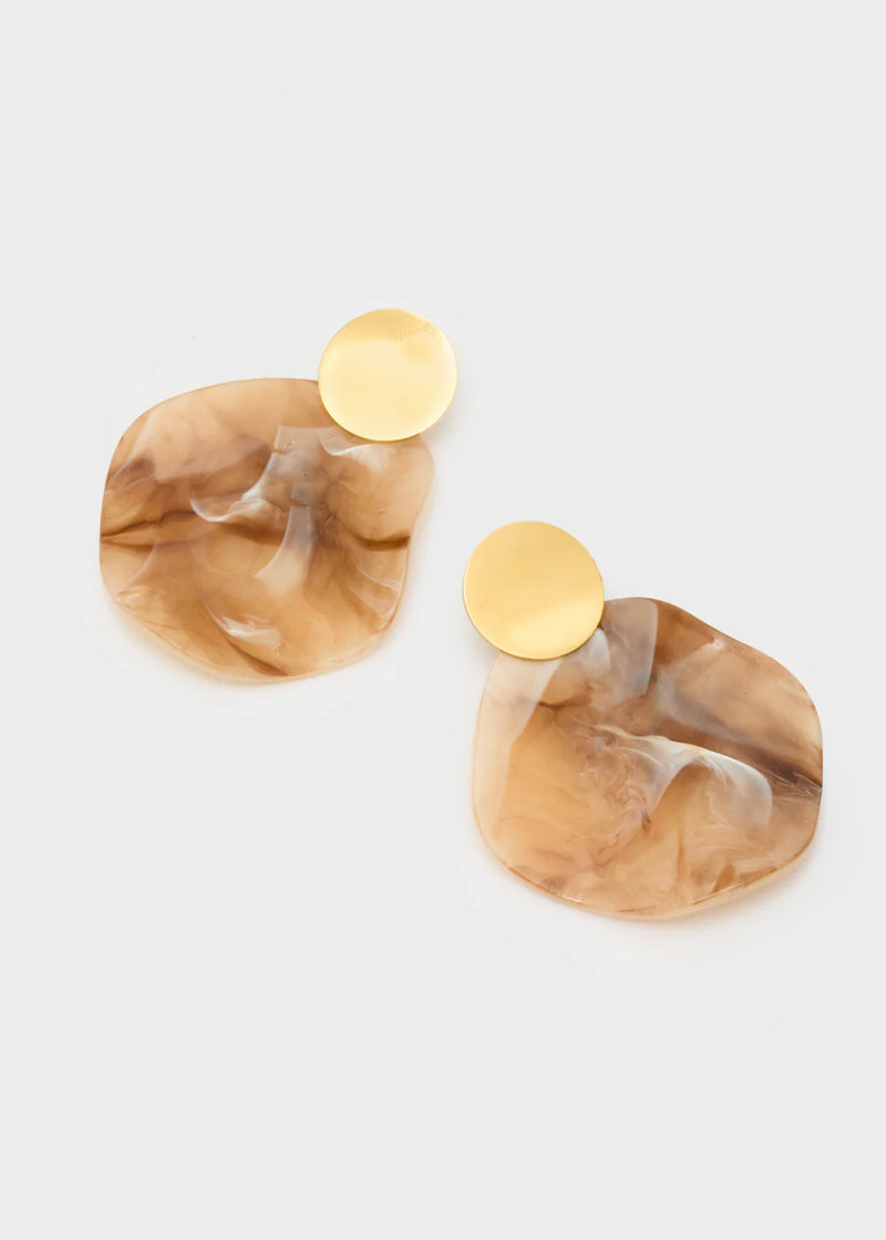 Nali' orecchini Ava Flat Beige