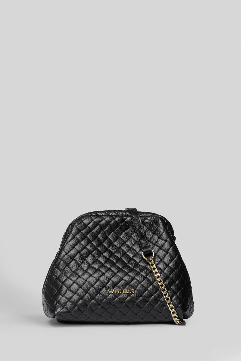 Marc Ellis Borsa A Mano/Tracolla Arlena S Plot Black/Gold