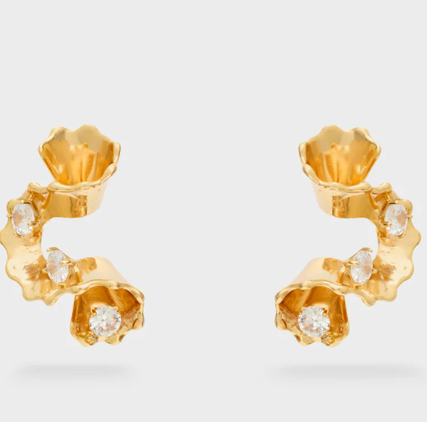 Nali' Orecchini Natura Over Con Pietre Oro EMOR1859