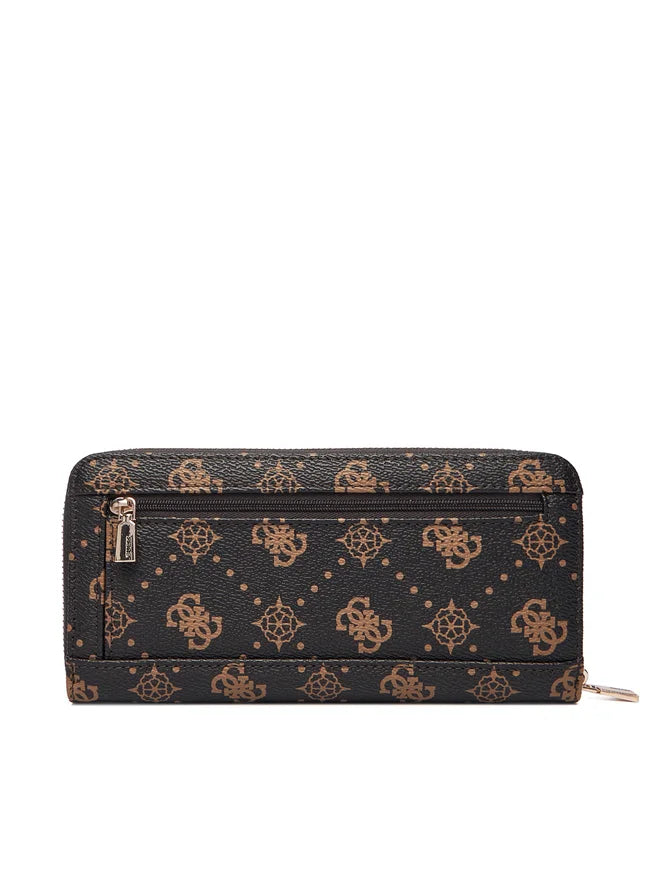Guess Portafoglio Grande Silia Logato Marrone