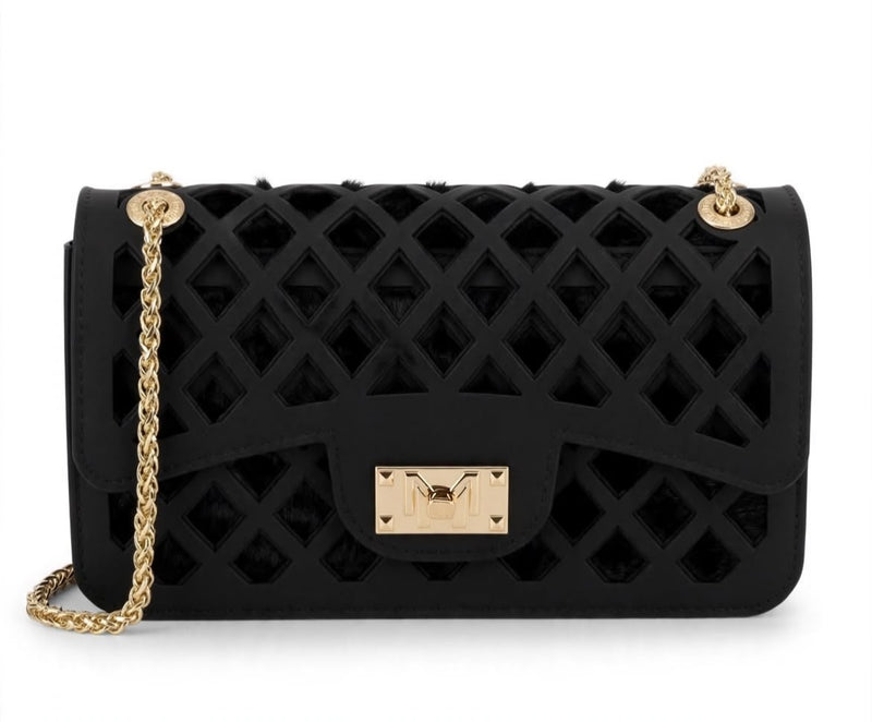 Marc Ellis Borsa A Spalla Flat Bask Leo Black