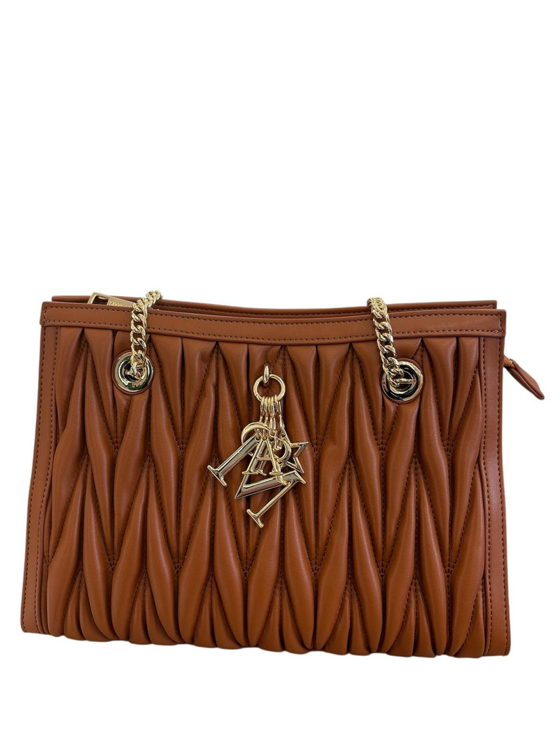 Marc Ellis Borsa A Spalla Sissy 43 Dark Cuoio/Gold