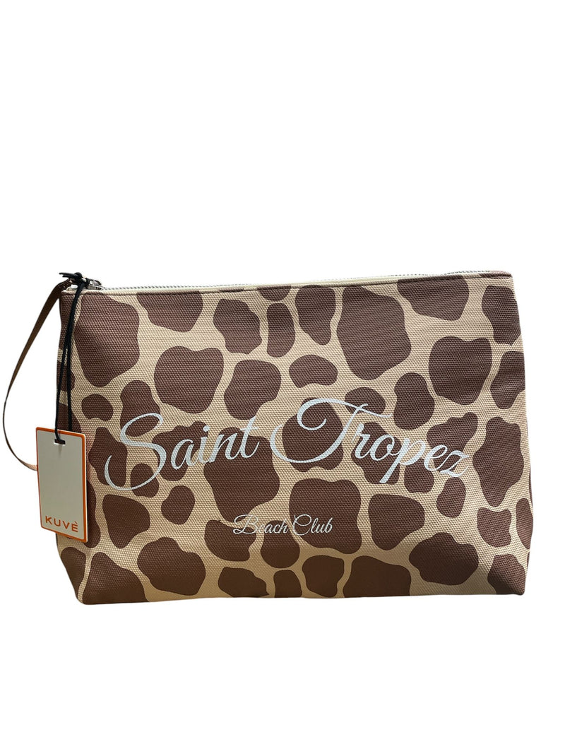 Kuvè Pochette Marrone Leopard