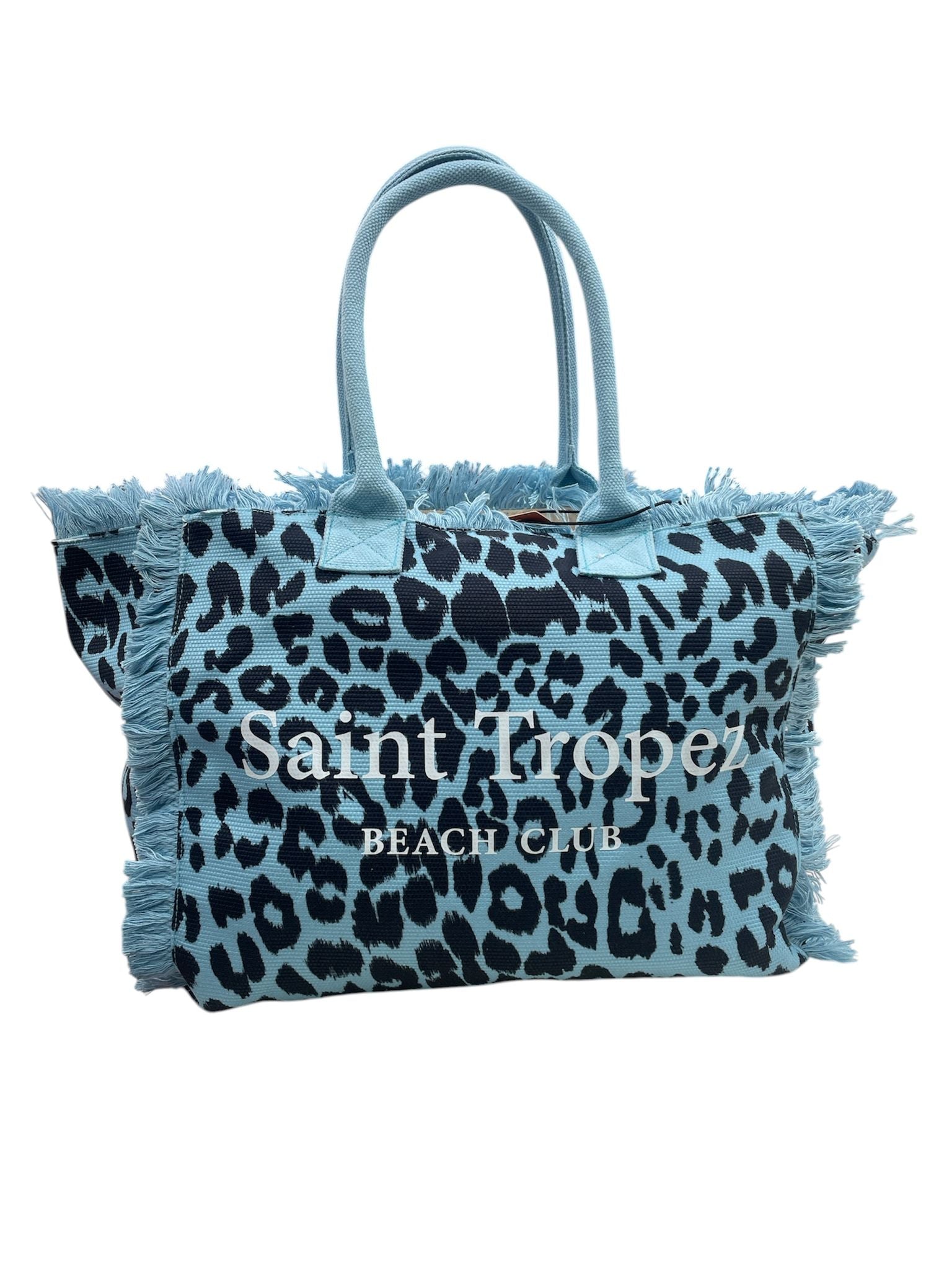 Kuvè Borsa Grande Mare Blu Leopard