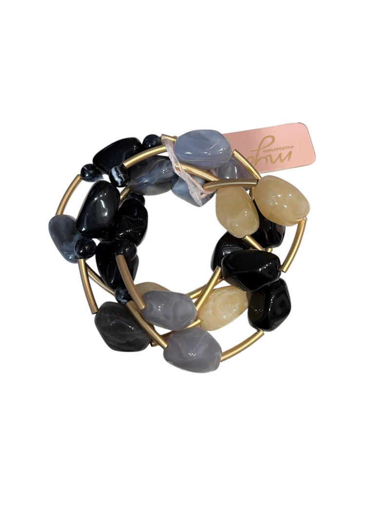 Mya Accessories Bracciale con pietre in acrilico multicolore G10162