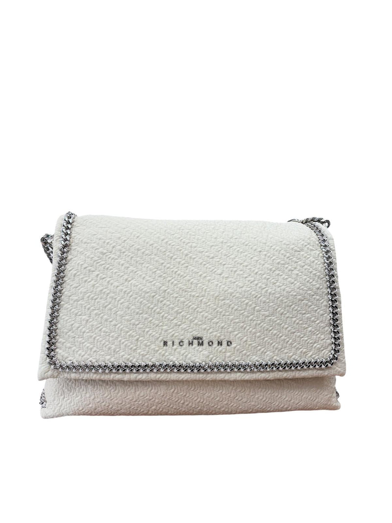 John Richmond Borsa A Spalla Bianca