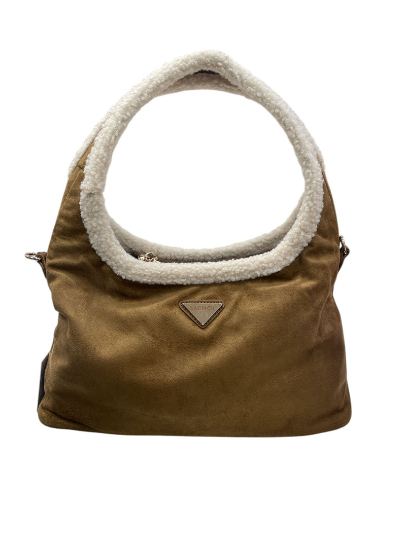 Sacmoi Borsa a Spalla/Tracolla Brown Rosa