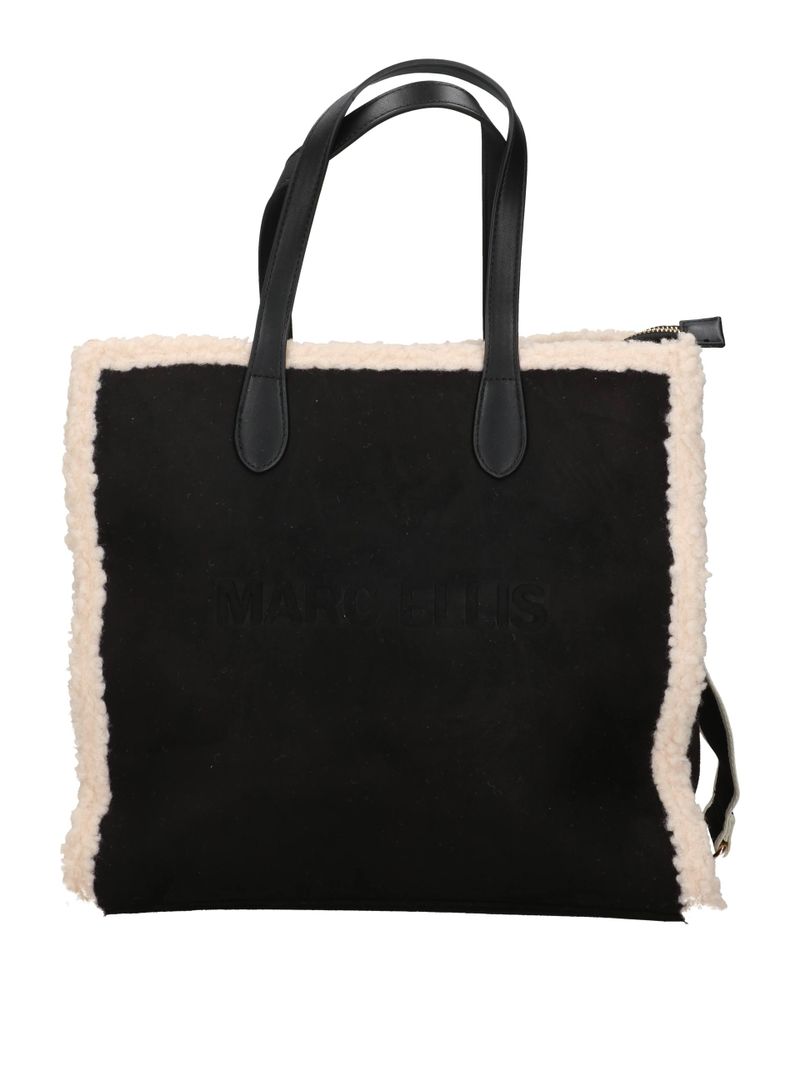 Marc Ellis Borsa A Mano Buby Suede L Nera