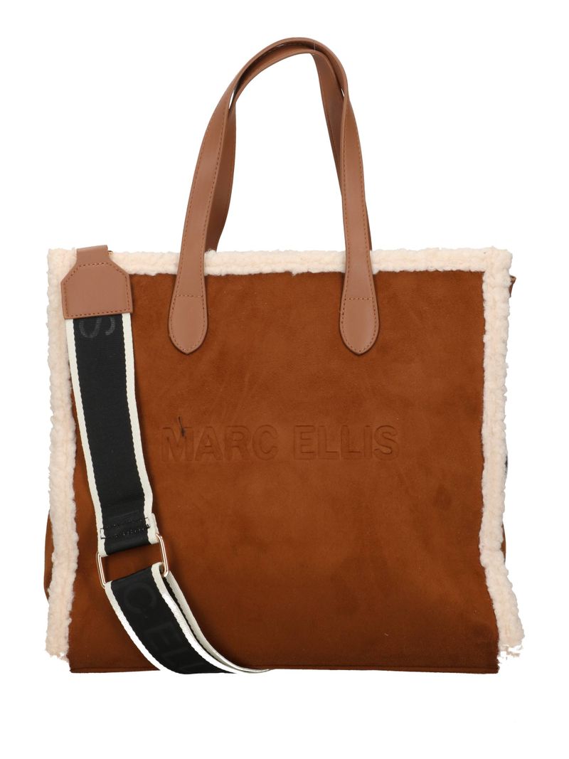 Marc Ellis Borsa A Mano Buby Suede L Dark Cuoio