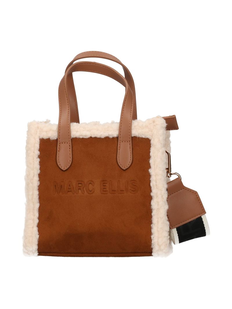 Marc Ellis Borsa A Mano Buby Suede S Dark Cuoio