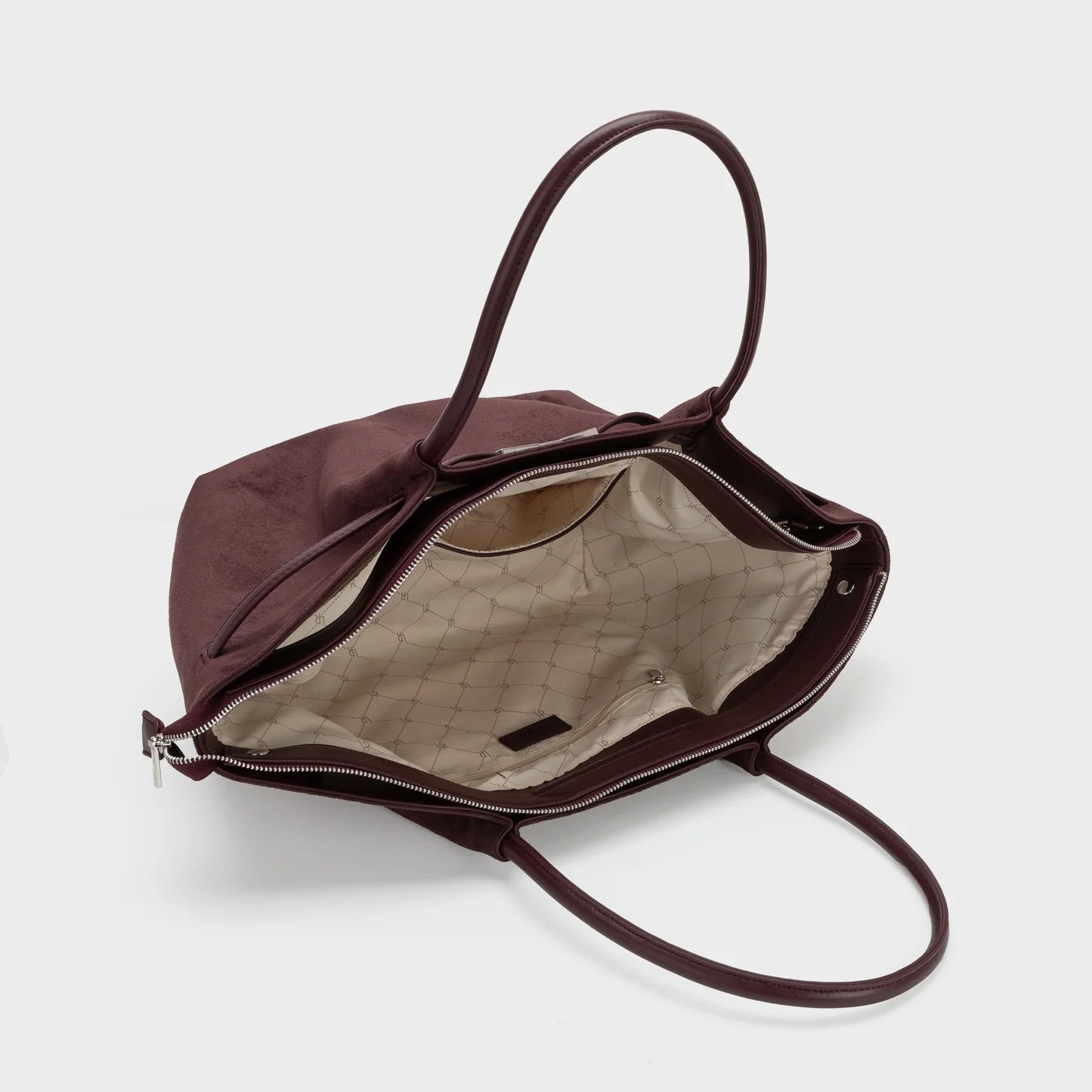 Label Rose Borsa A Spalla/Tracolla Brielle Big Melanzana/Silver
