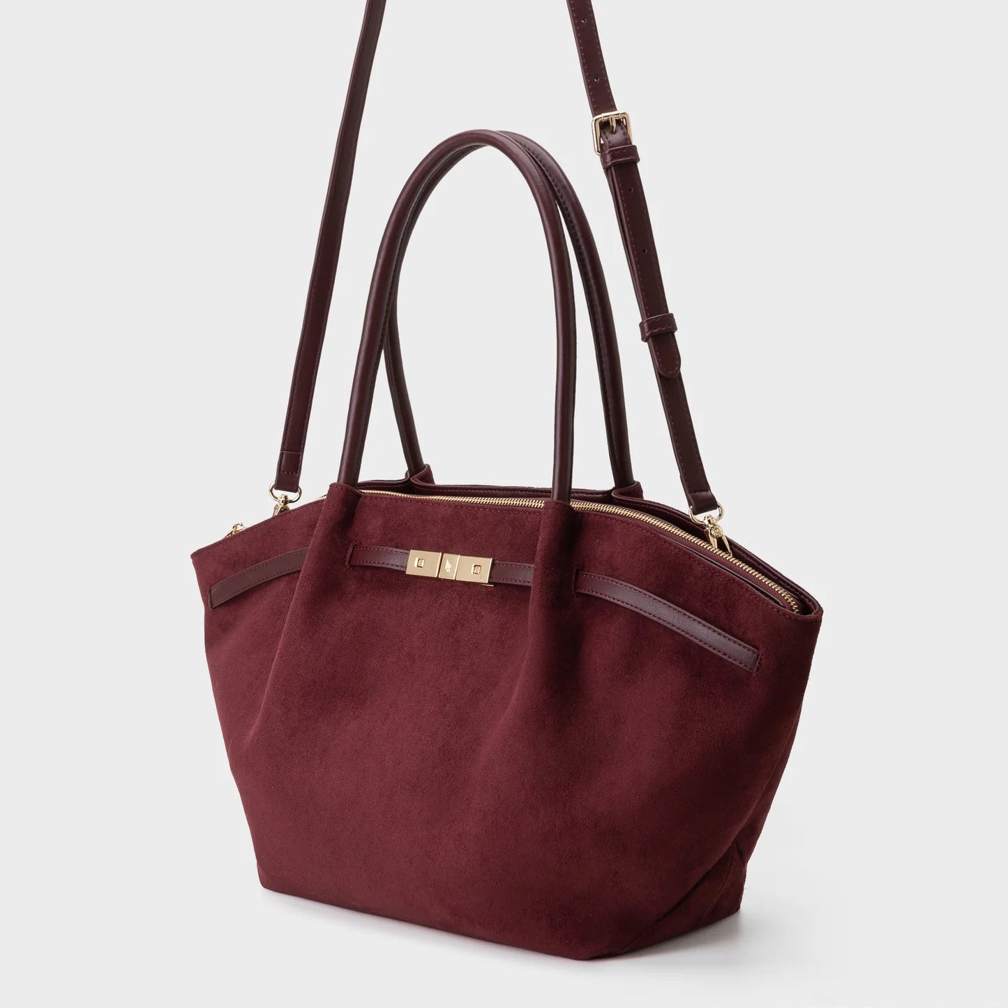 Label Rose Borsa A Spalla/Tracolla Brielle Big Bordeaux/Gold