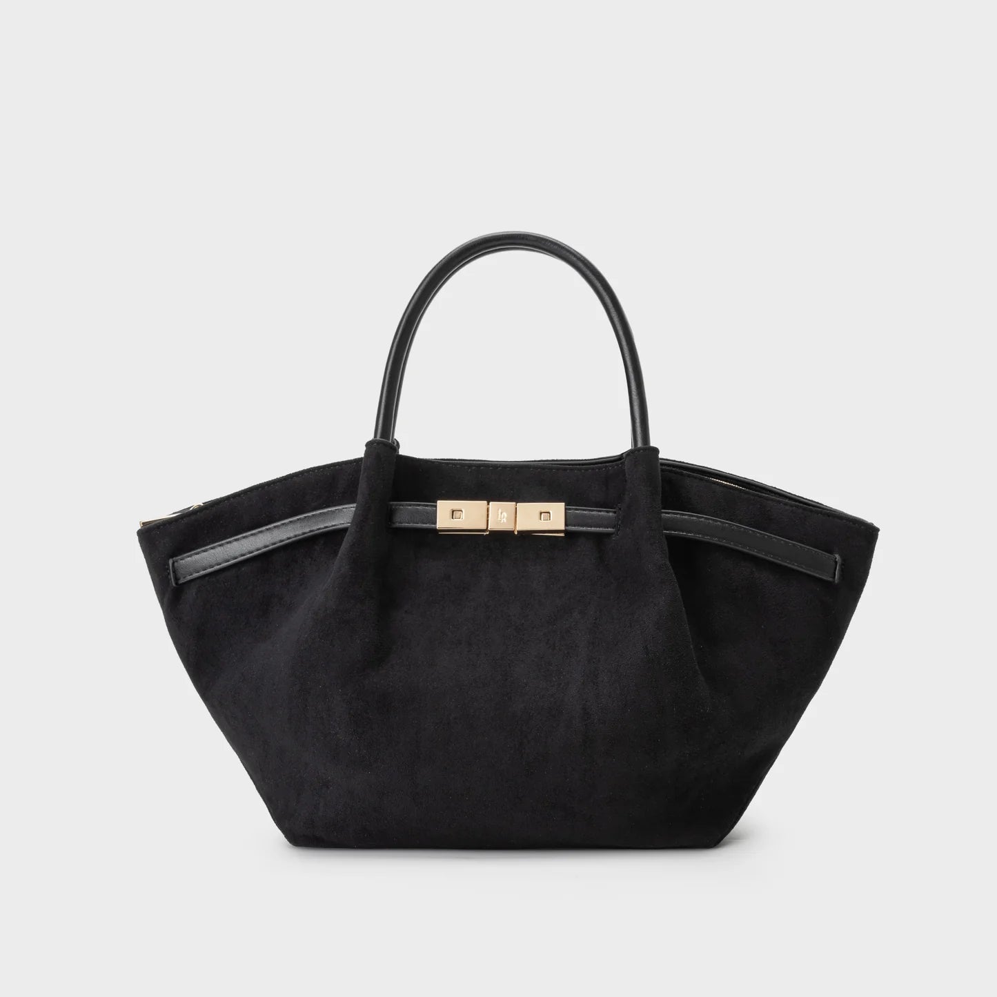 Label Rose Borsa A Mano/Tracolla Brielle Small Nero/Gold