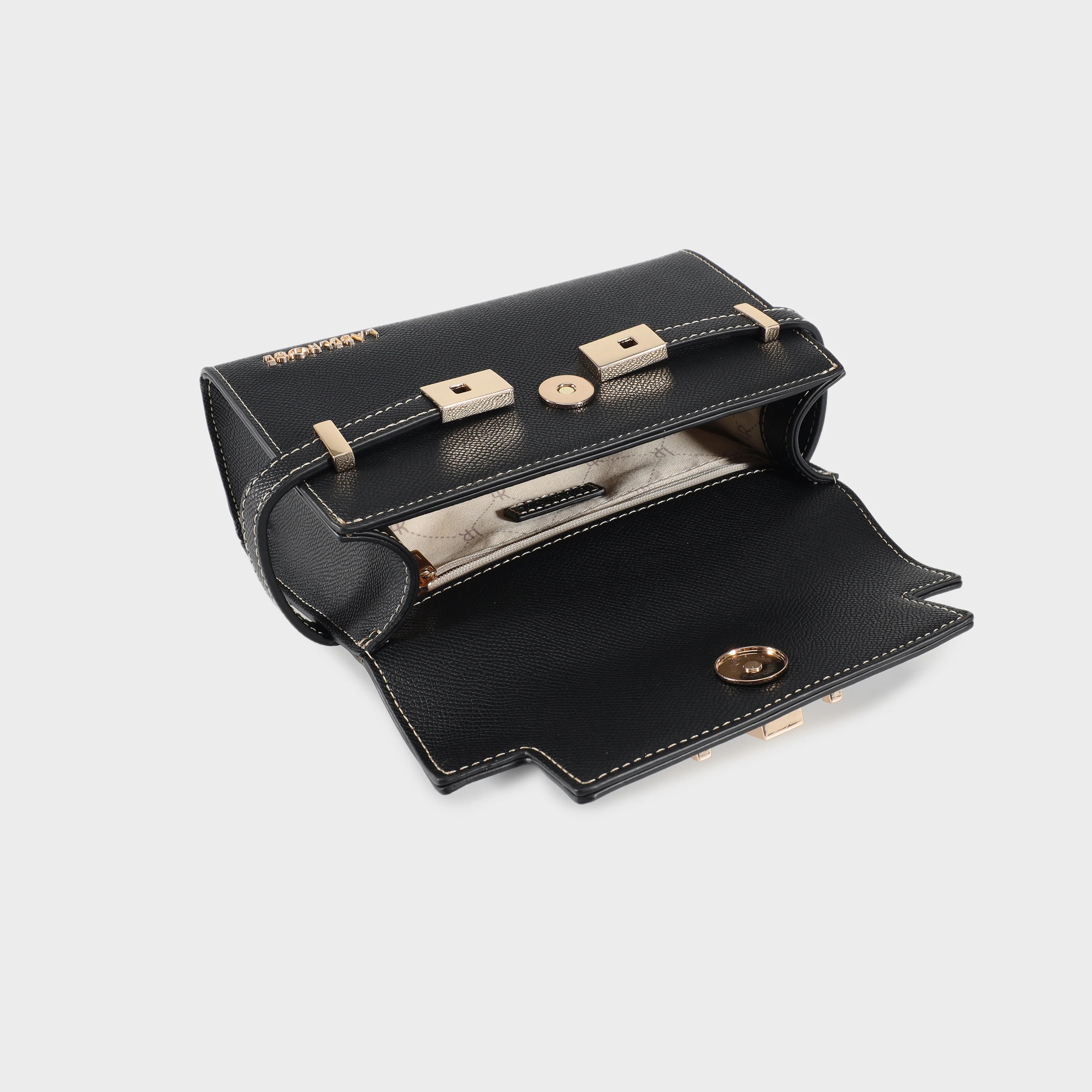 Label Rose Borsa a Mano Grace Black/Gold