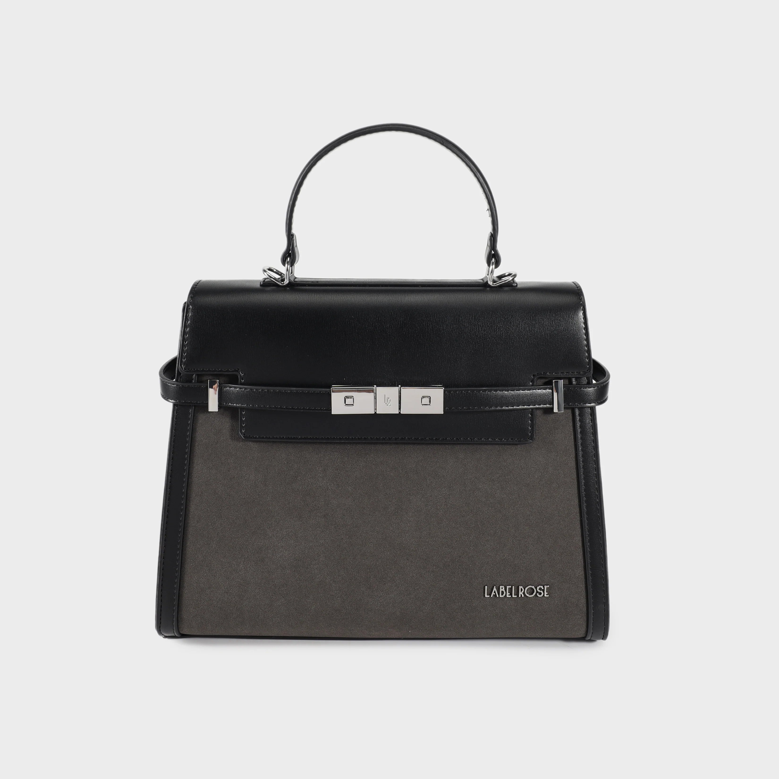 Borsa a mano GRACE SUEDE BIG - BLACK