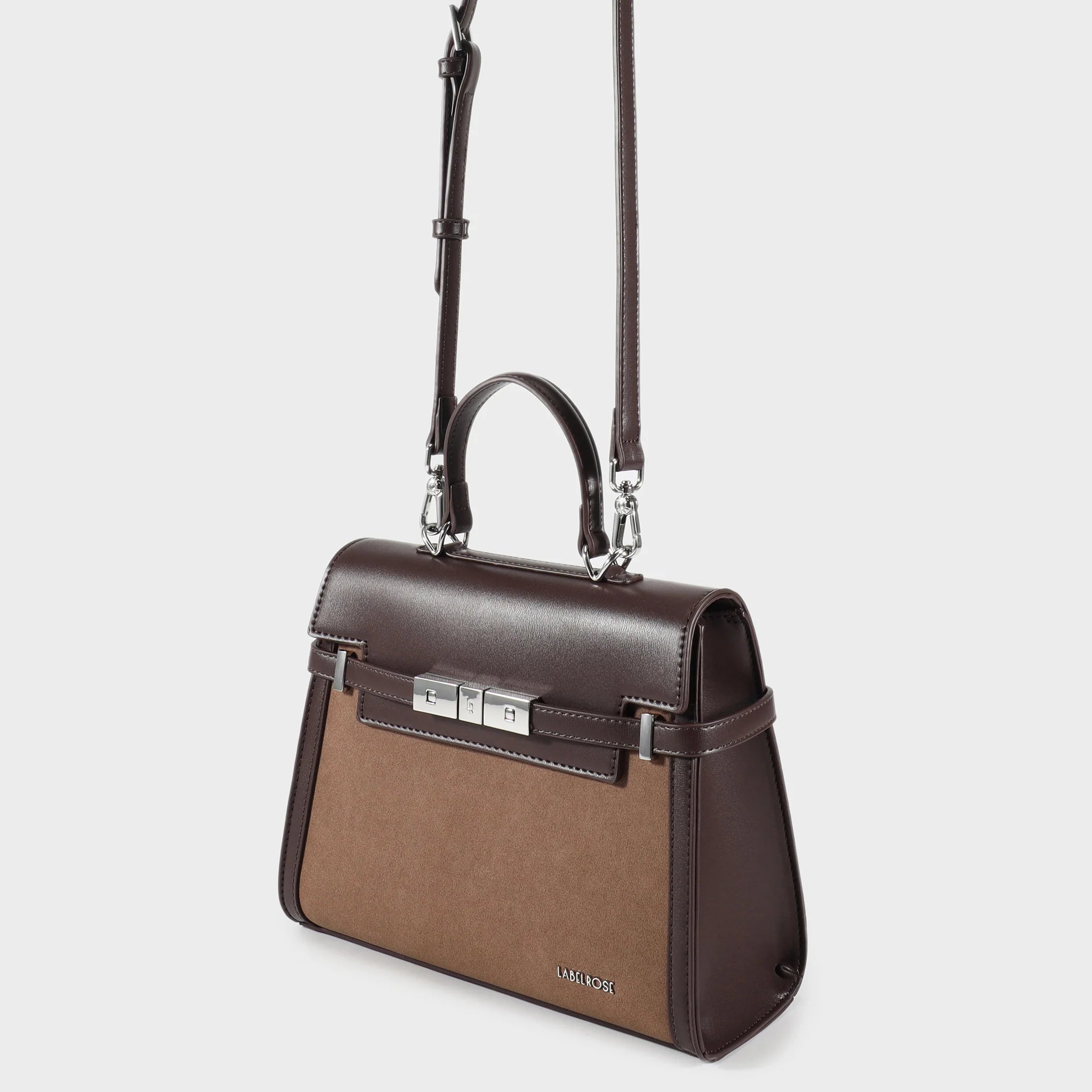 Borsa a mano GRACE SUEDE MEDIUM - BROWN
