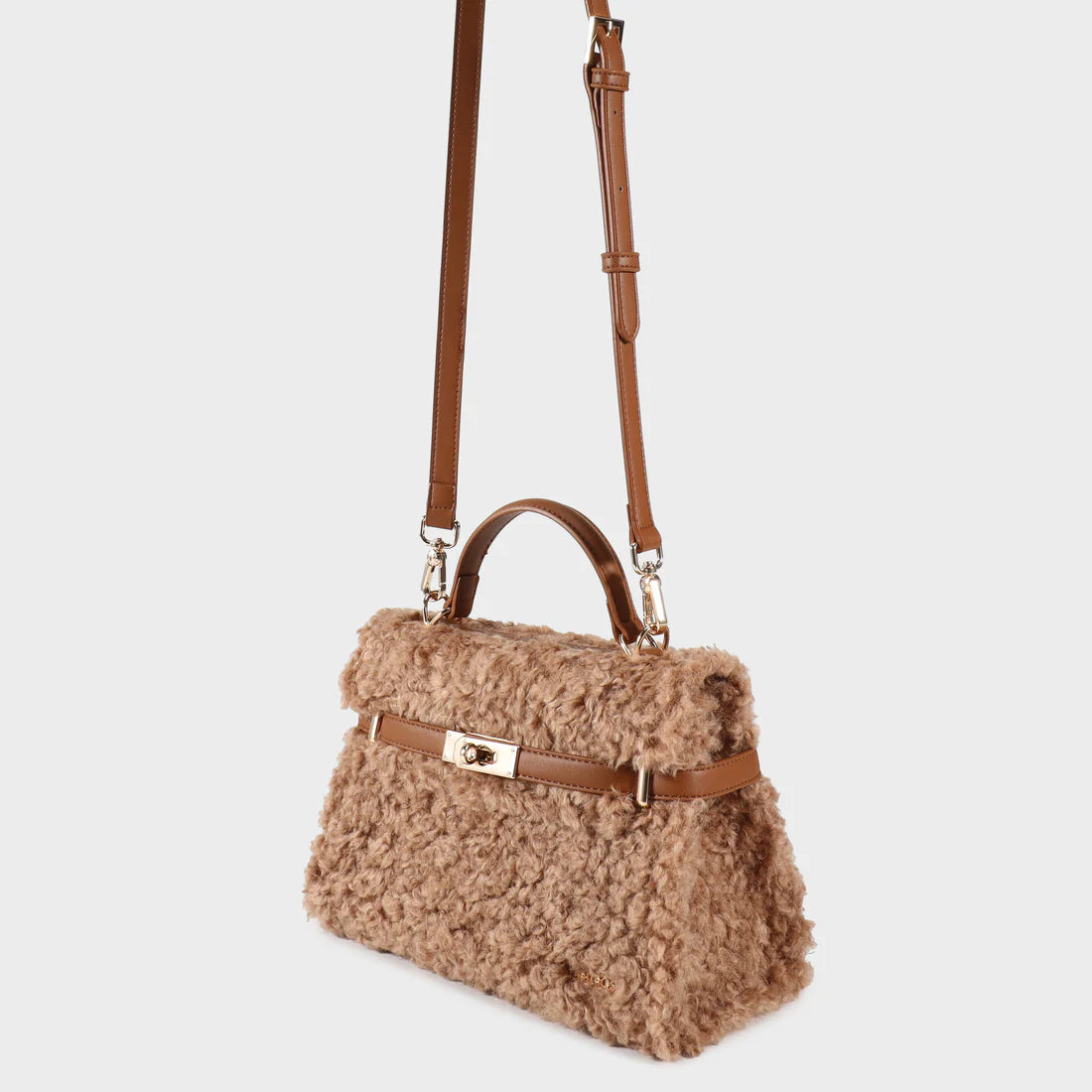 Label Rose Borsa a mano GRACE TEDDY- CARAMEL