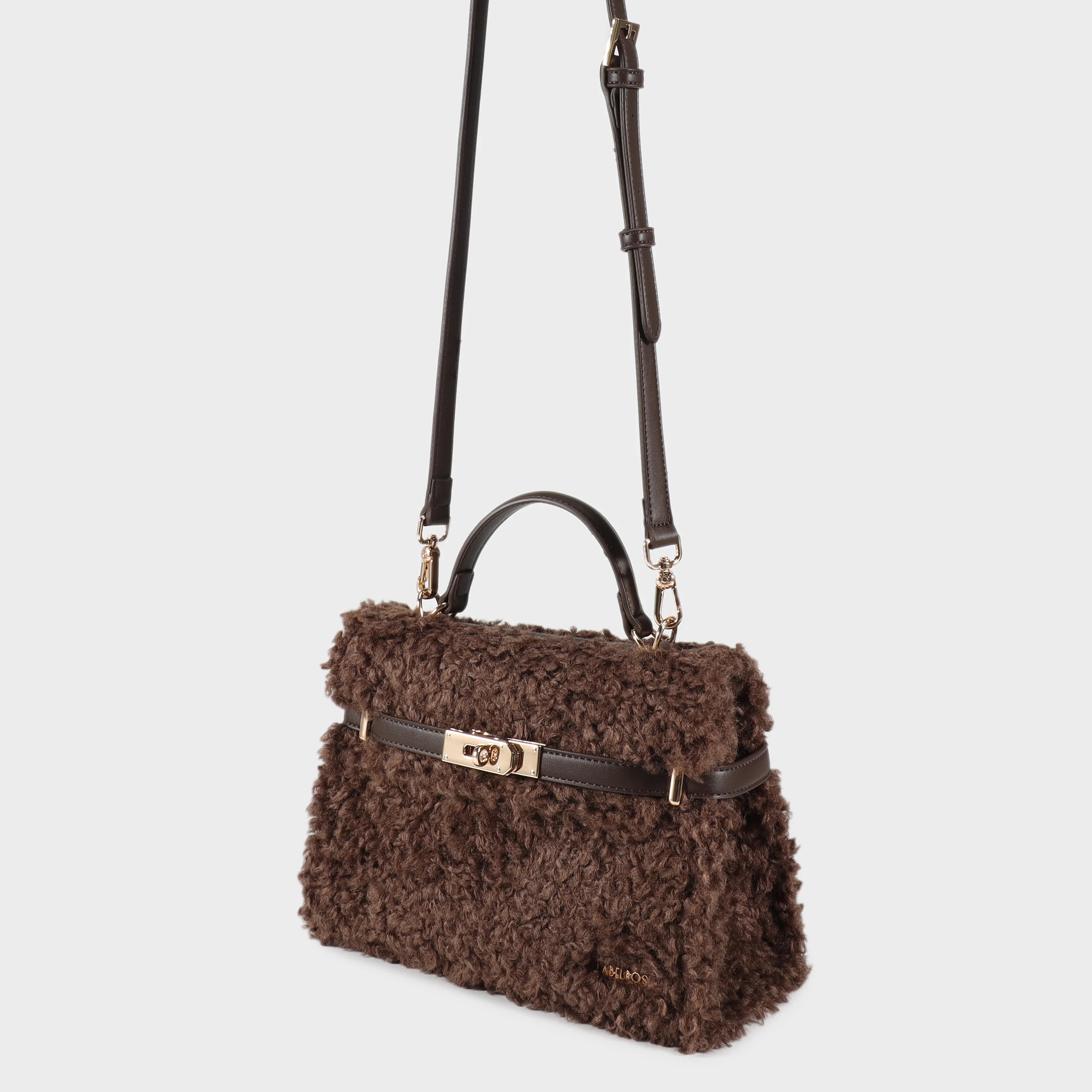 Label Rose Borsa a mano GRACE TEDDY- DARK BROWN