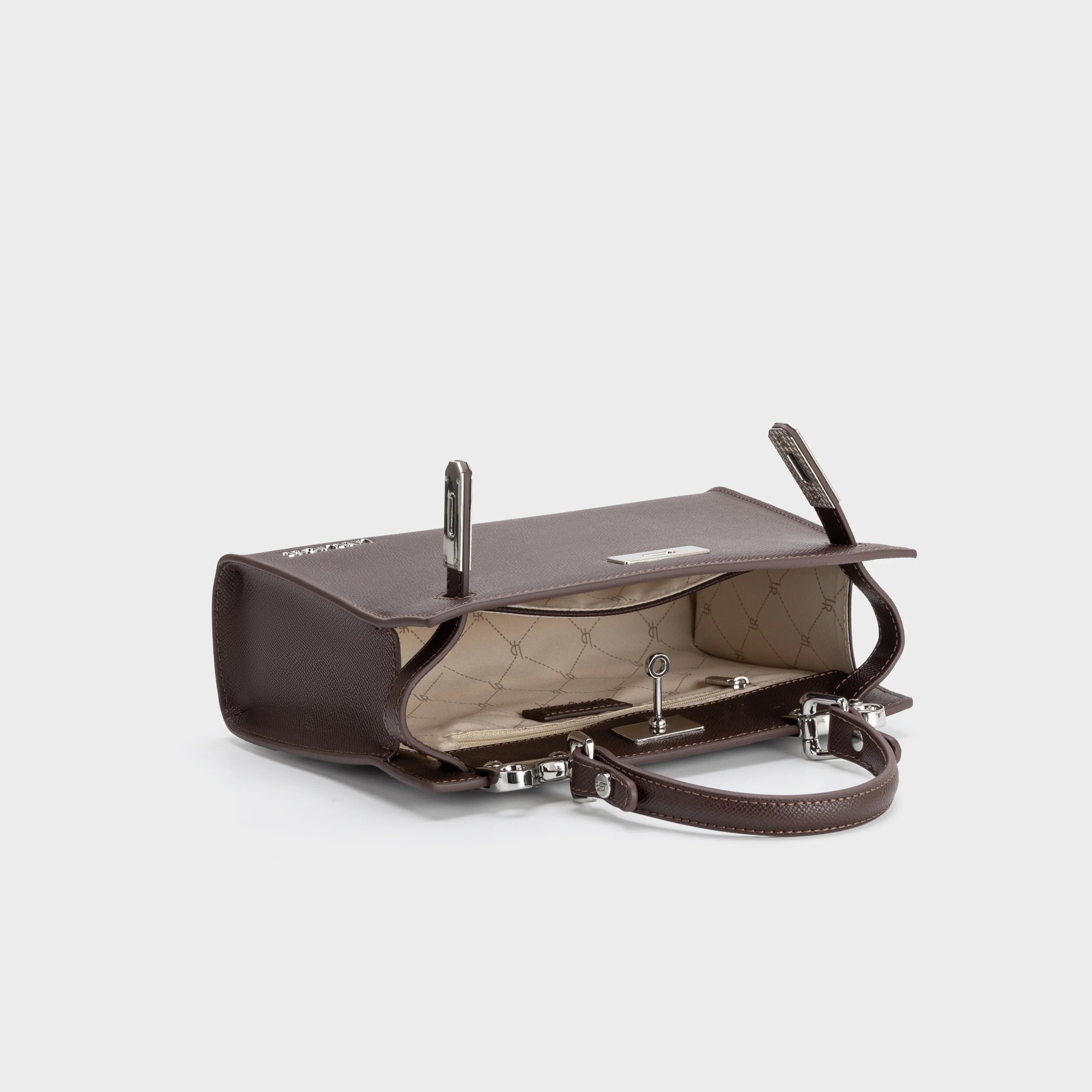 Label Rose Borsa a mano PARIS SMALL -DARK CHOCOLATE