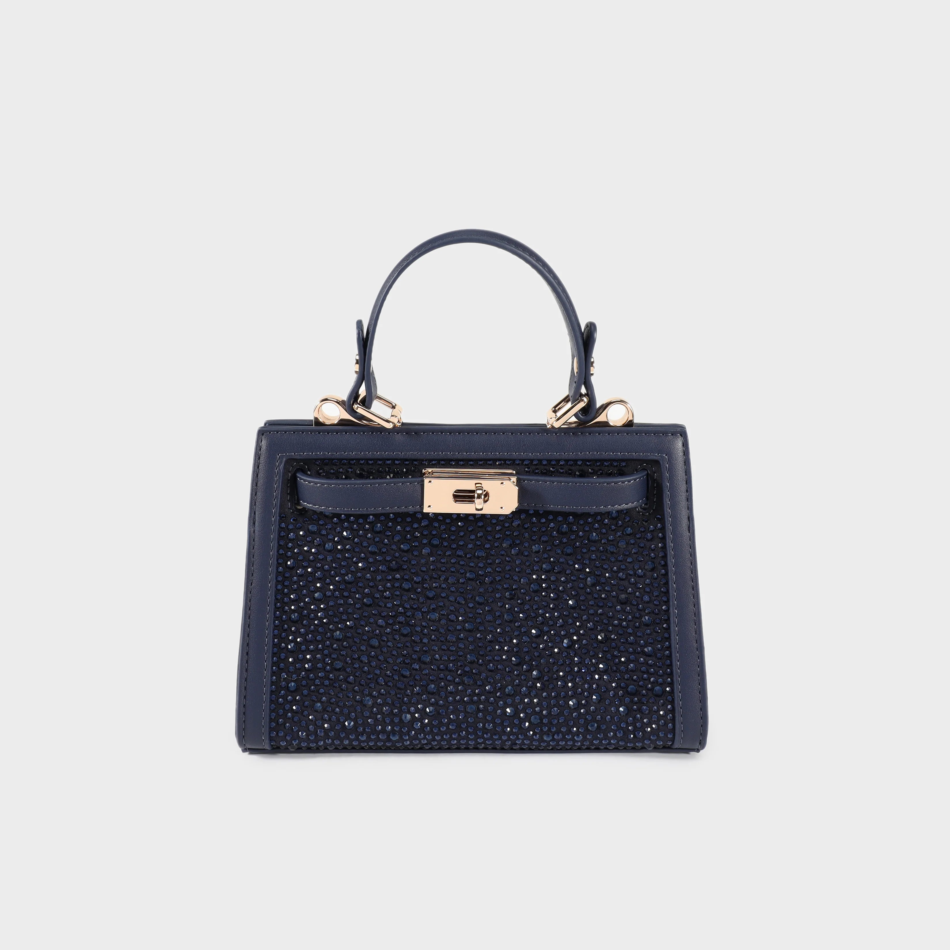 Label Rose Borsa a Mano Paris Mini Strass Blue