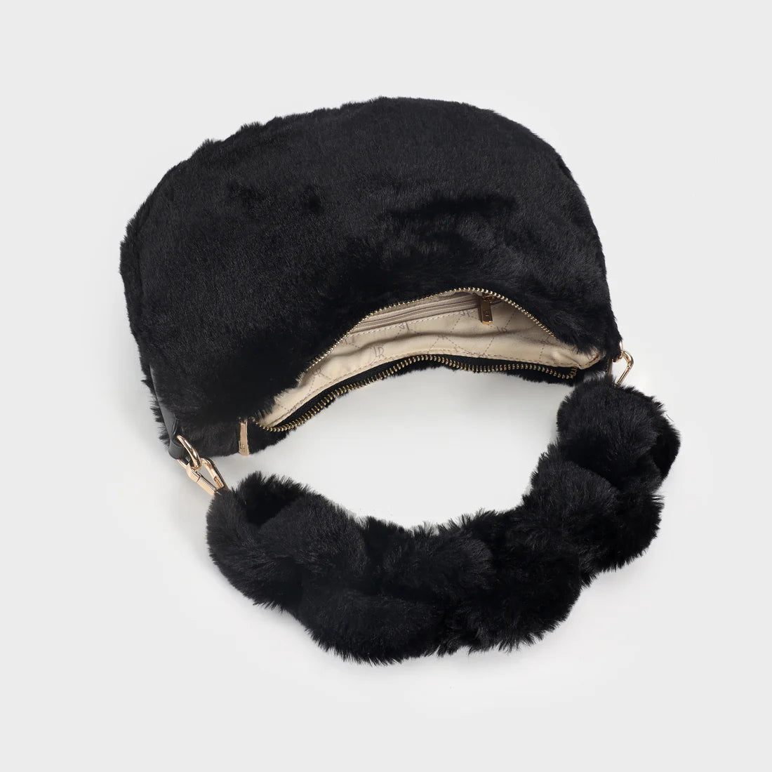 Label Rose Borsa in teddy CAMILLA - NERO