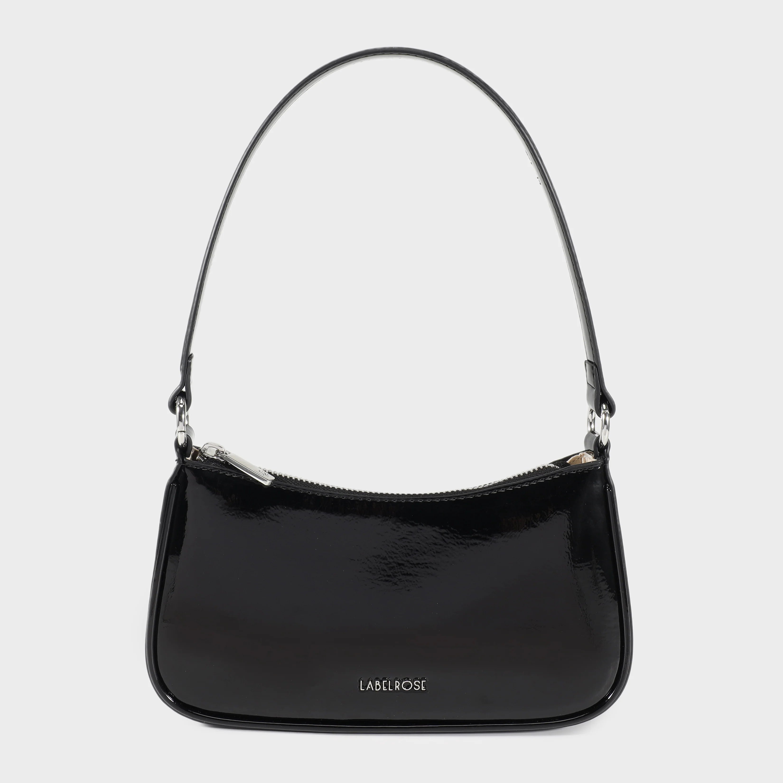 Label Rose Borsa a Spalla Emma Vernice Black