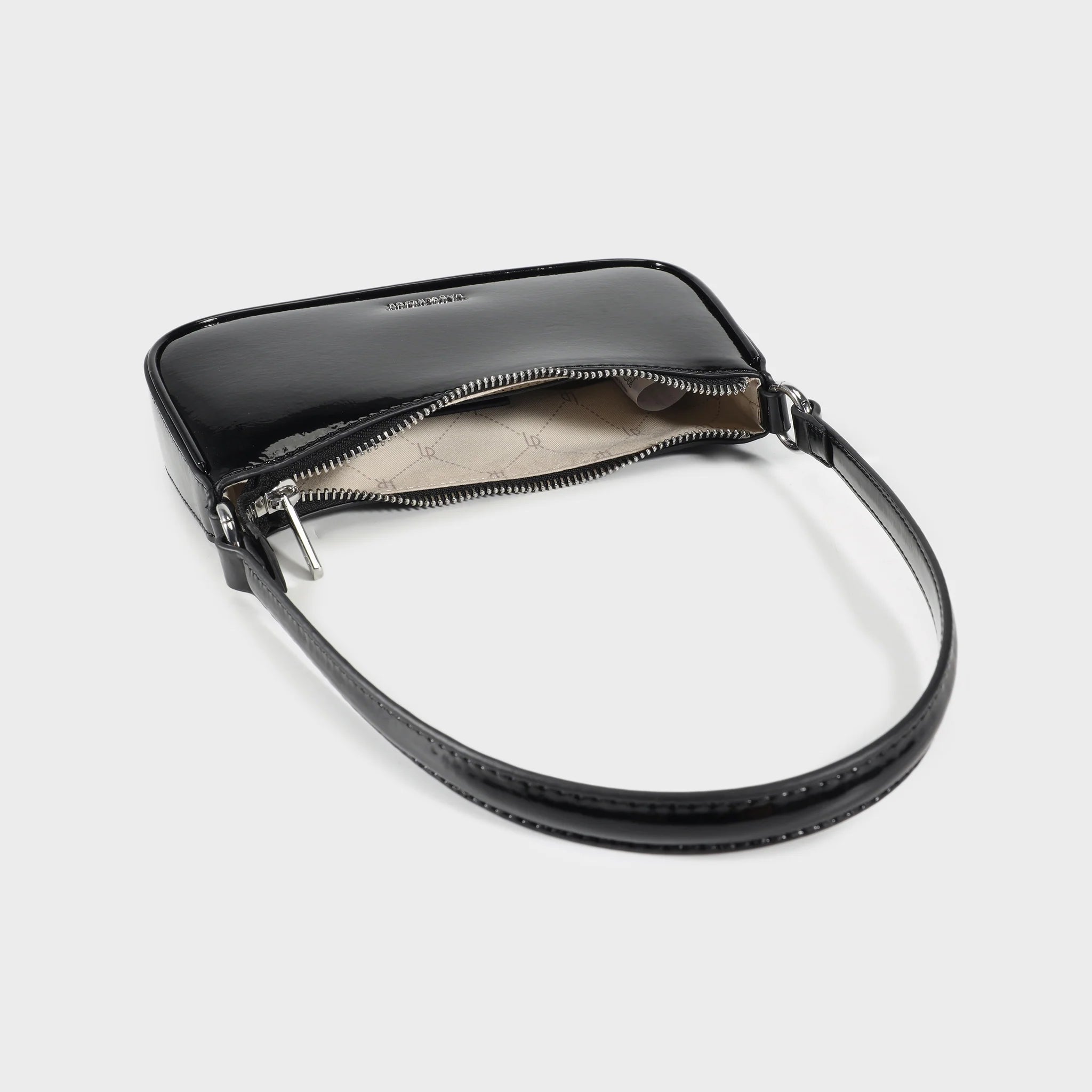 Label Rose Borsa a Spalla Emma Vernice Black