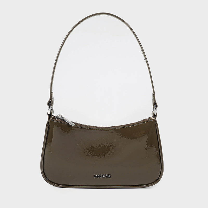 Label Rose Borsa a Spalla Emma Vernice Olive