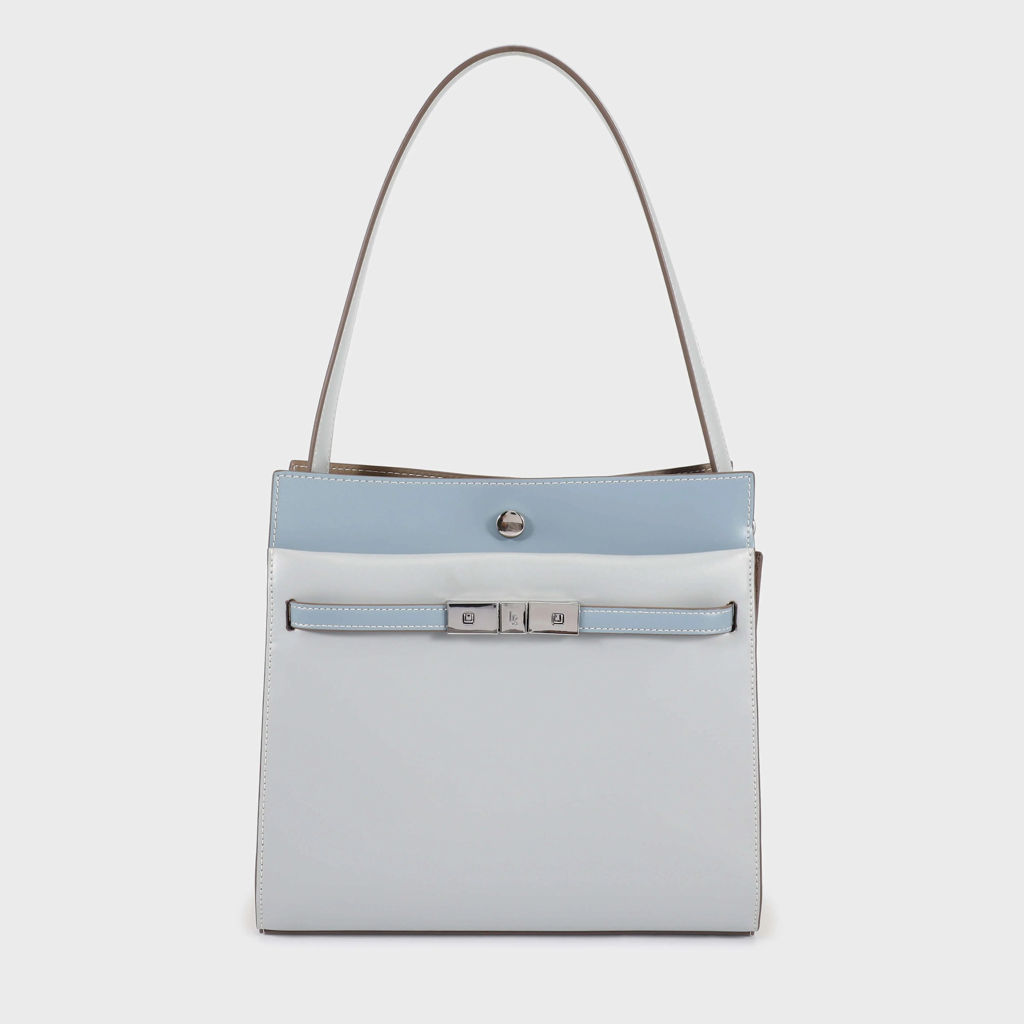 Label Rose Borsa a spalla GRACE LIGHT BLUE