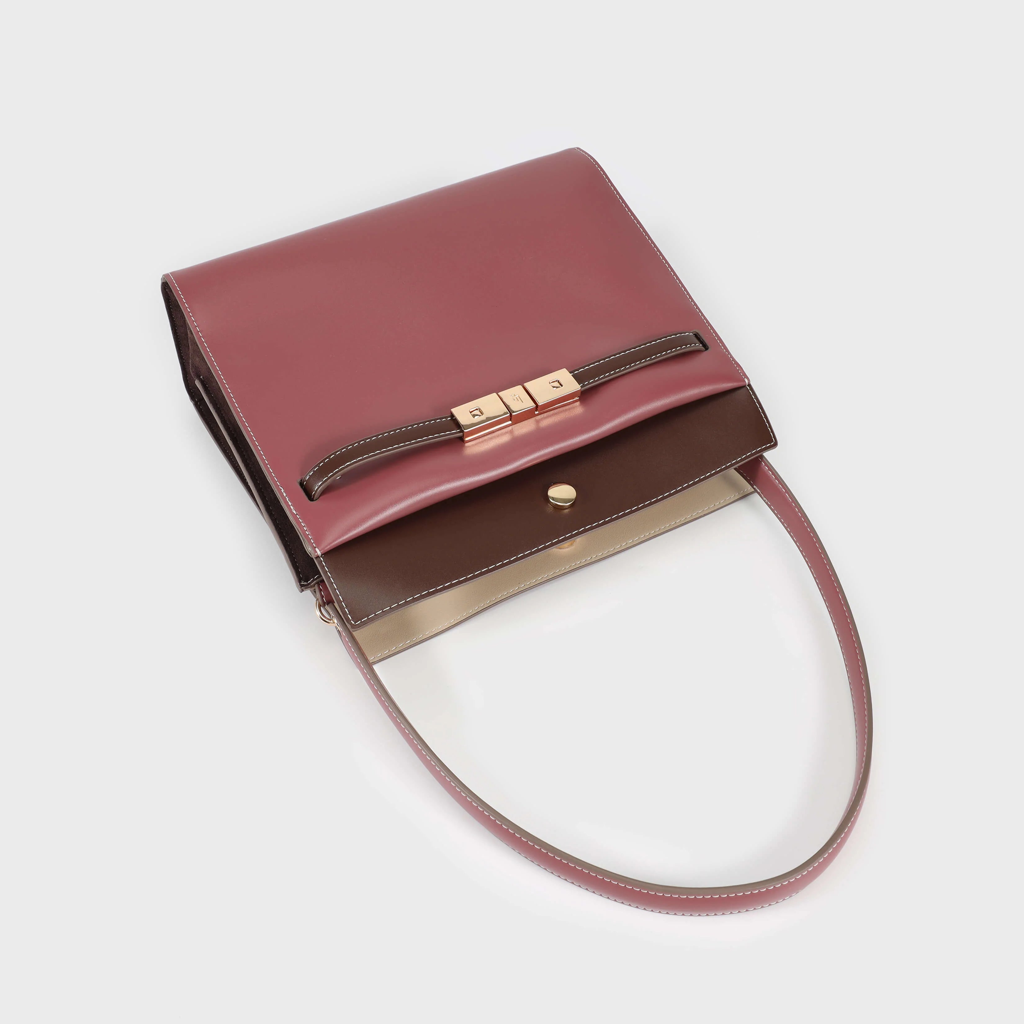 Label Rose Borsa a spalla GRACE MALVA