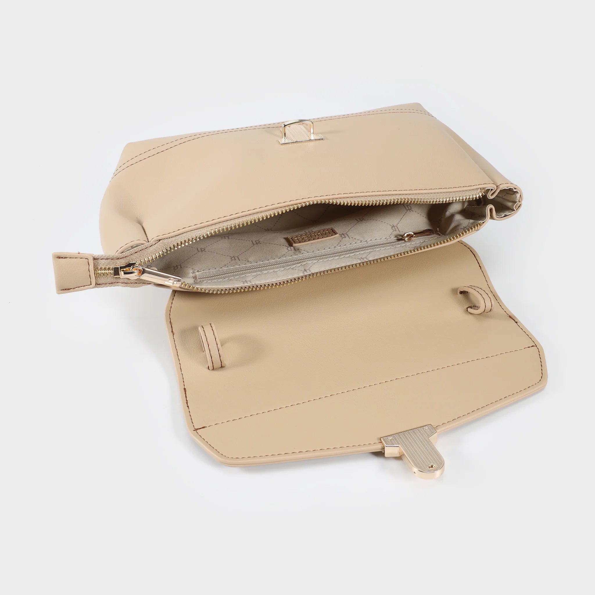 Label Rose Borsa a spalla GWYNETH- BEIGE