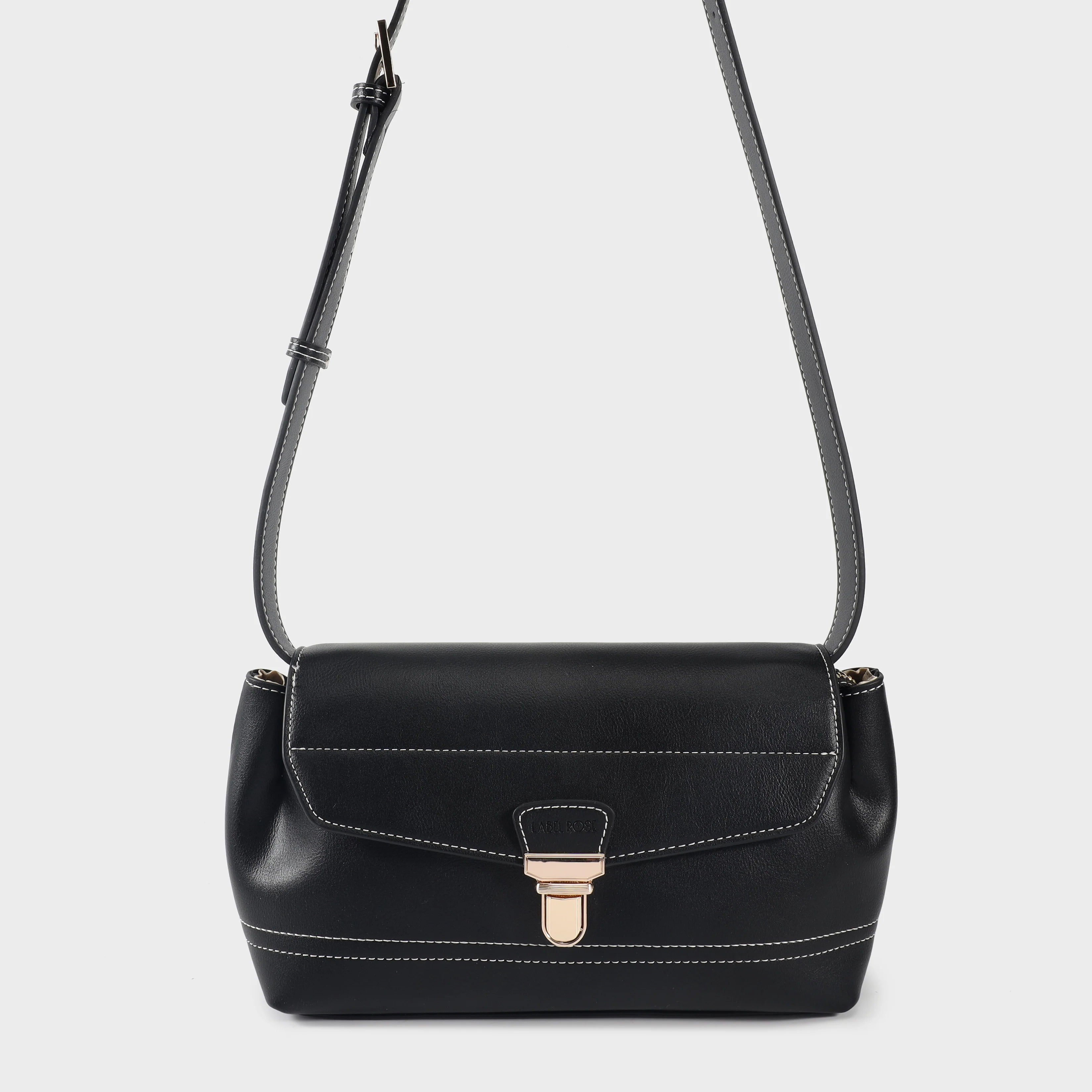 Label Rose Borsa a spalla GWYNETH- BLACK