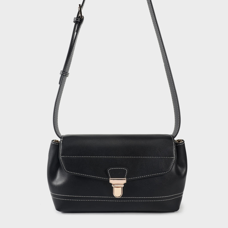 Label Rose Borsa a spalla GWYNETH- BLACK